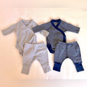 Newborn Hanna Andersson “Moon and Back” Kimono Onesies and Pants